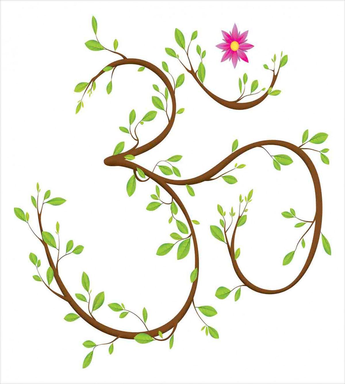 Mystical Symbol Leaves — Pattern