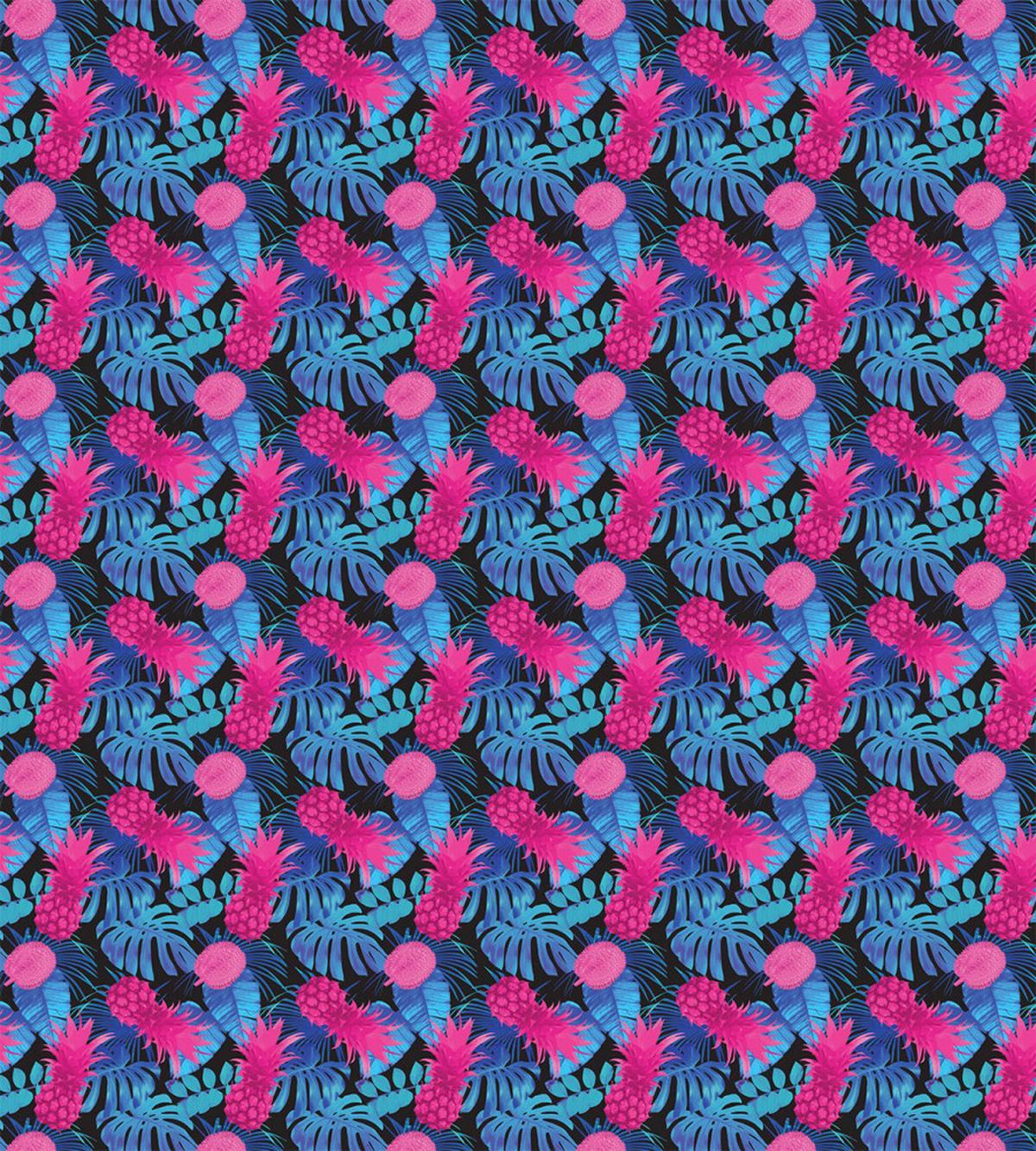 Tropic Leaves and Fruits Art — Pattern