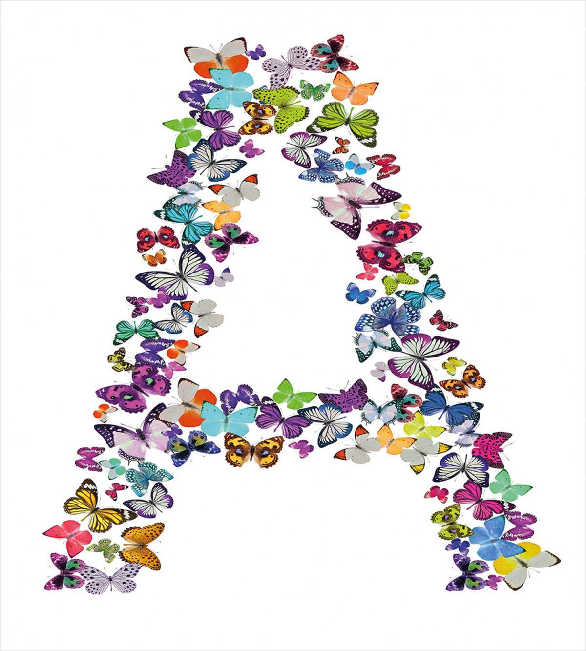 Butterfly Font Style — Pattern