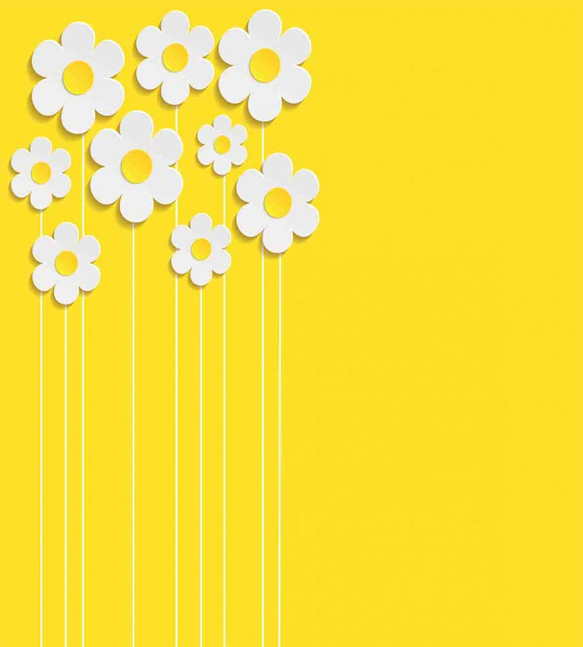Cartoon Spring Flowers — Pattern