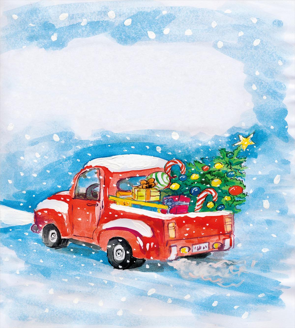Truck Winter Scenery — Pattern