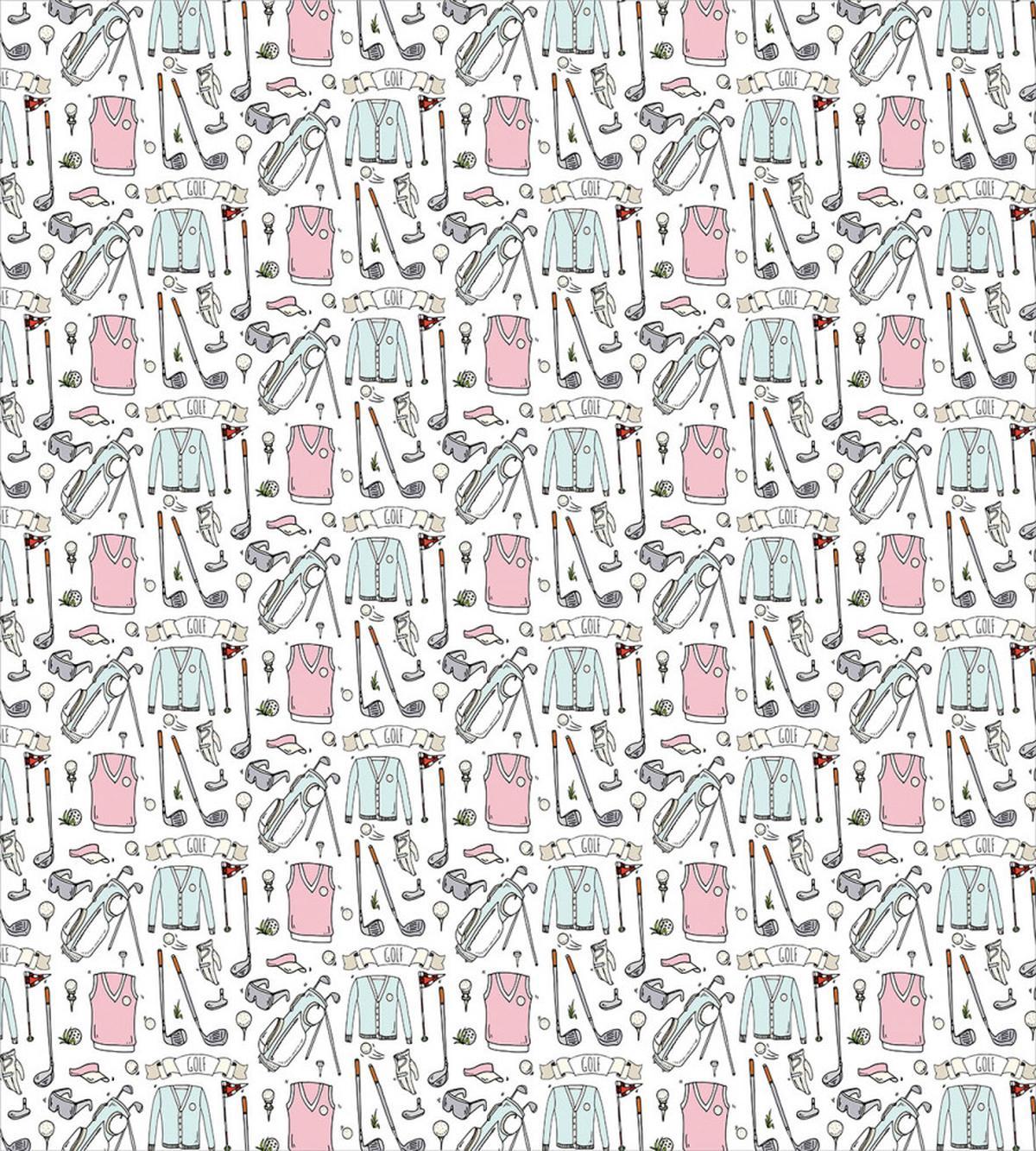 Doodle Golf Polo Shirt — Pattern
