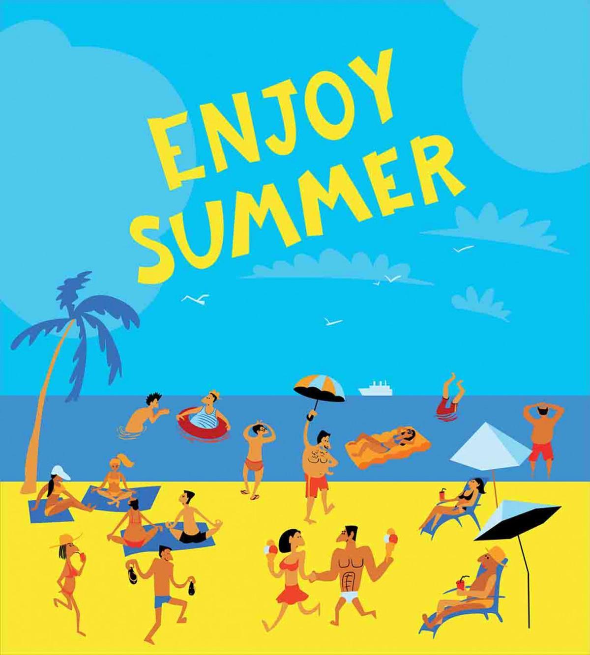 People Tropical Beach — Pattern