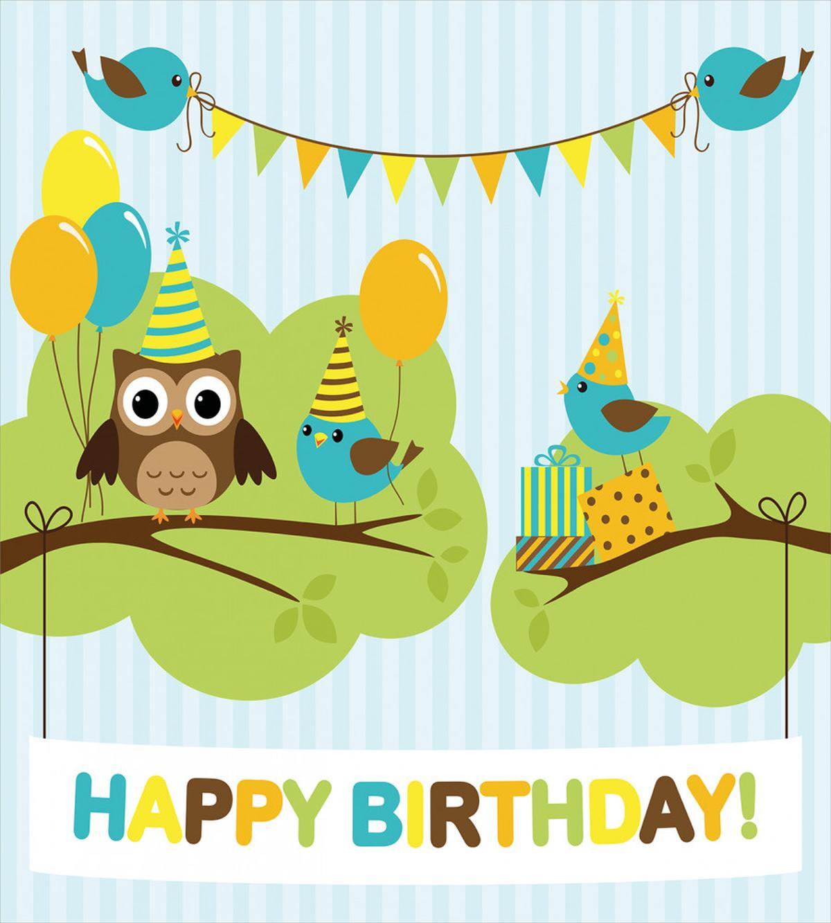 Owl Bird Tree Branch — Pattern