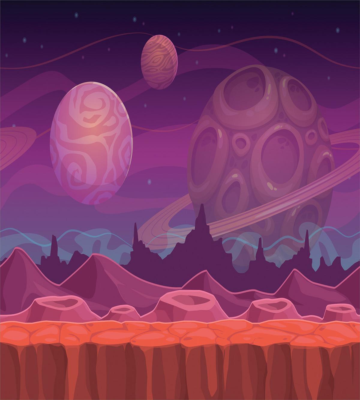 Alien Dreamy Landscape — Pattern