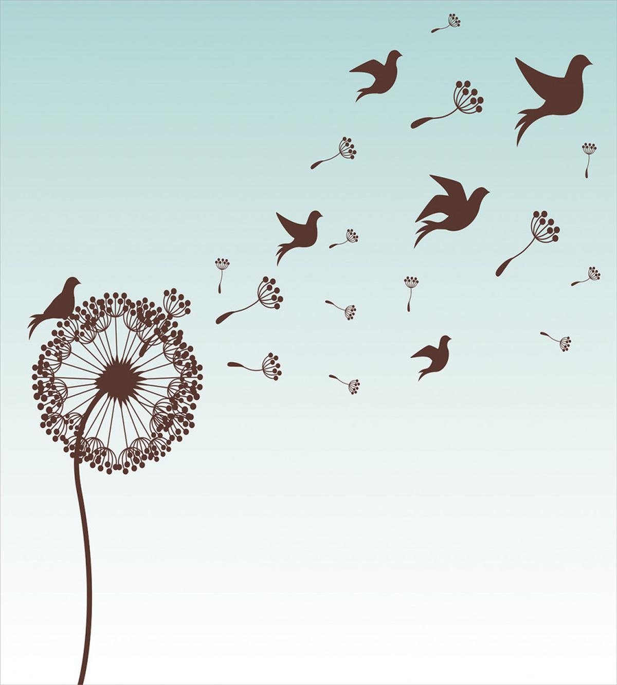 Dandelion Doves Bloom — Pattern