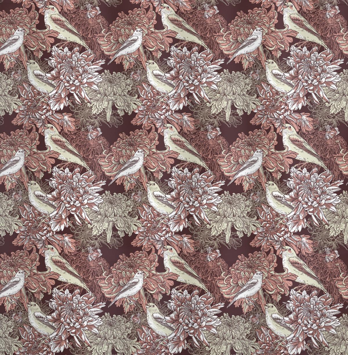 Botany Blooms and Little Bird — Pattern