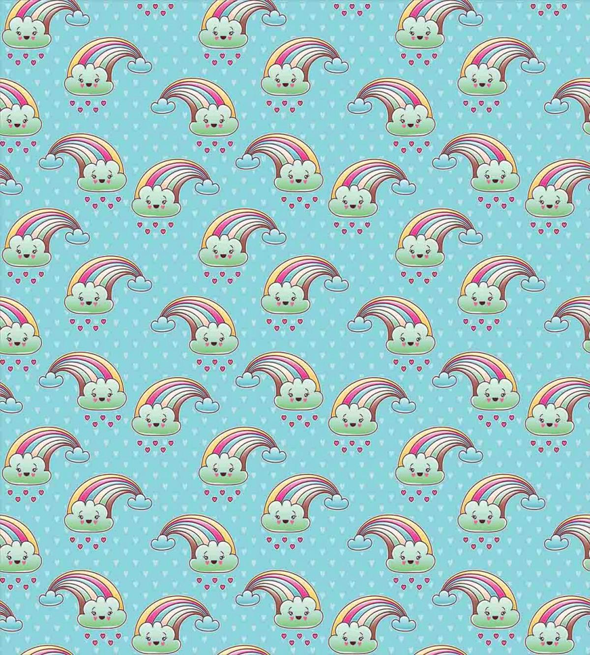 Rainbow Clouds Hearts — Pattern