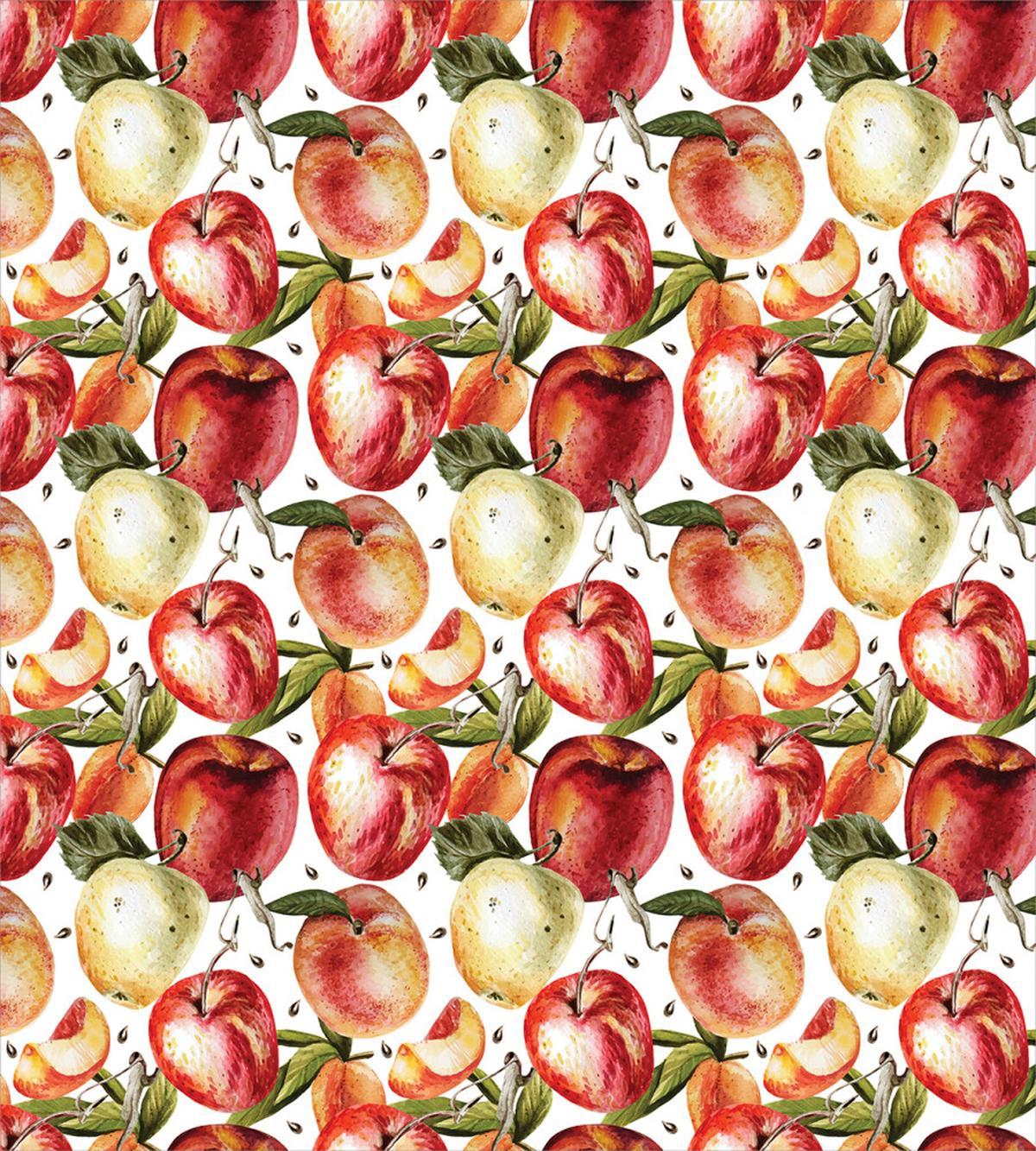 Watercolor Tasty Apples — Pattern