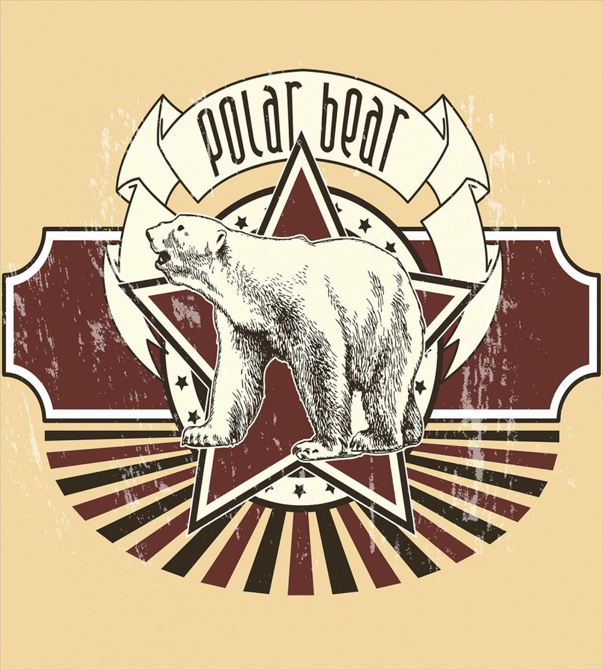 Vintage Retro Polar Bear — Pattern