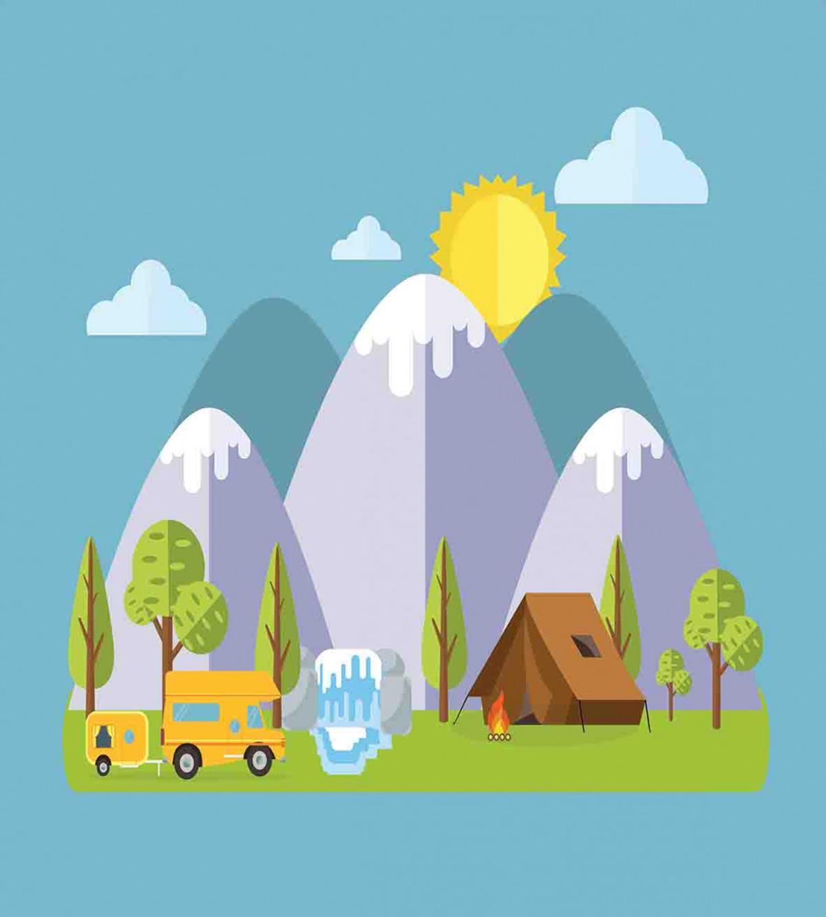 Peaceful Country Nature Camp — Pattern