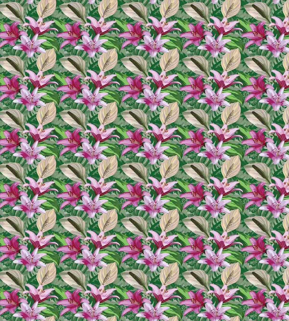 Aquarelle Lily Garden — Pattern