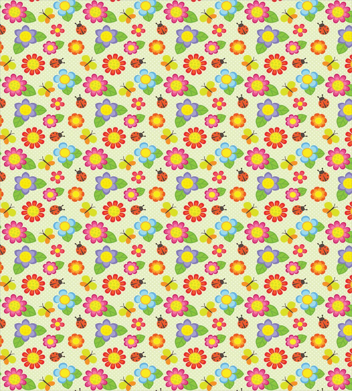 Floral Ladybugs Butterfly — Pattern