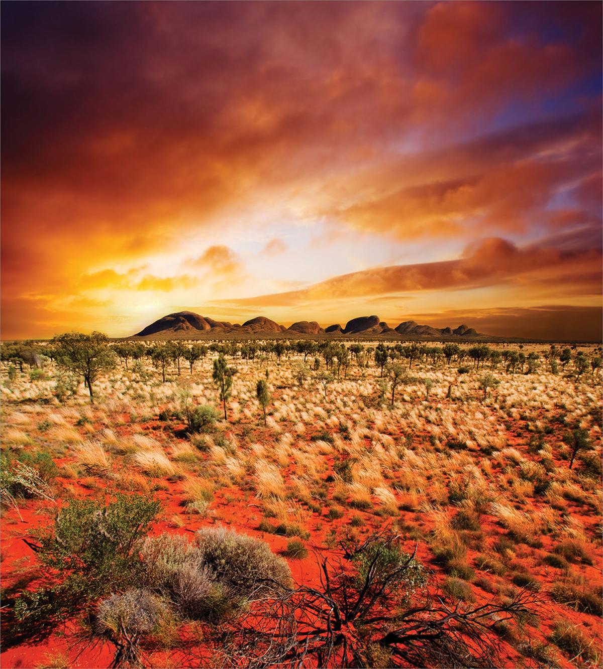 Sunset Central Australia — Pattern