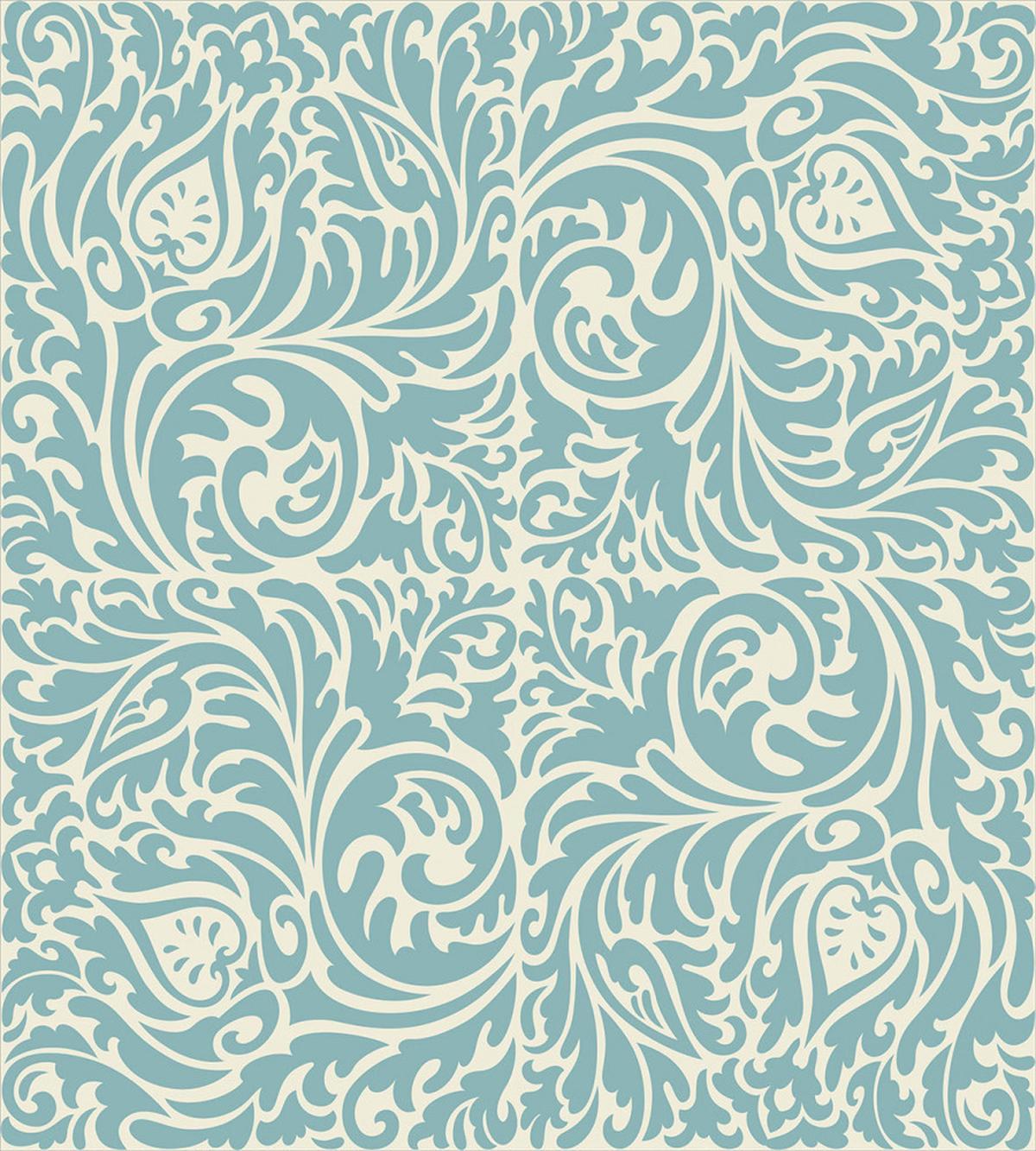 Vintage Floral Curls — Pattern