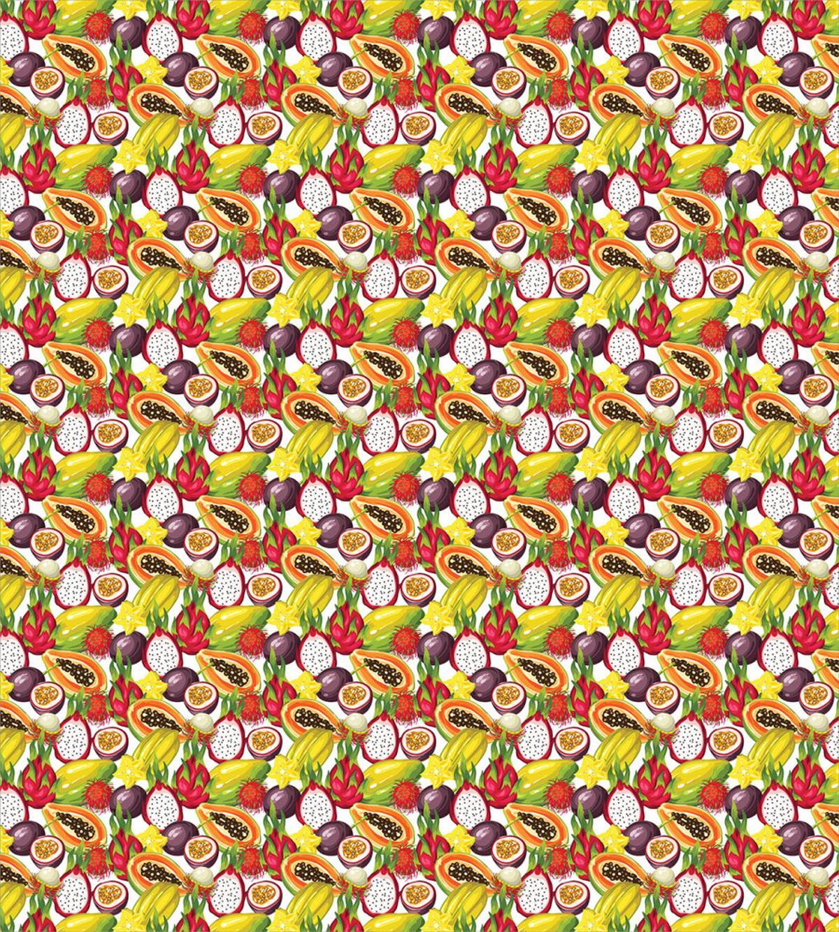 Vegetarian Mango Dragon Fruit — Pattern