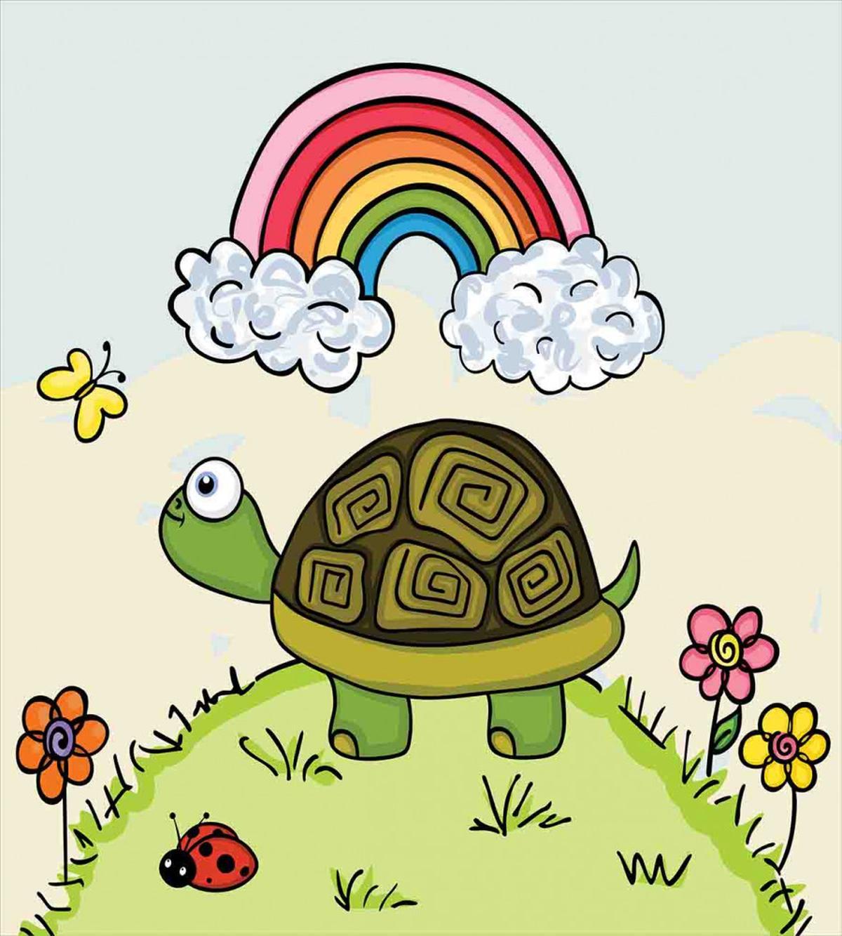 Cartoon Hill Nature — Pattern