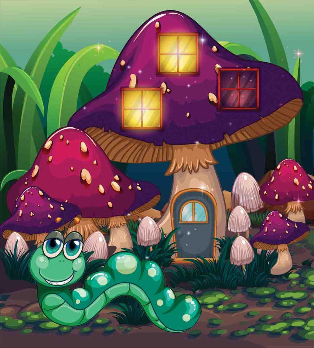 Worm Mushroom House — Pattern