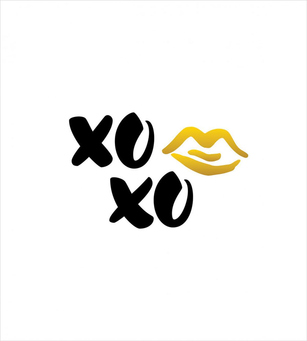 Simple Lettering with Lip Kiss — Pattern