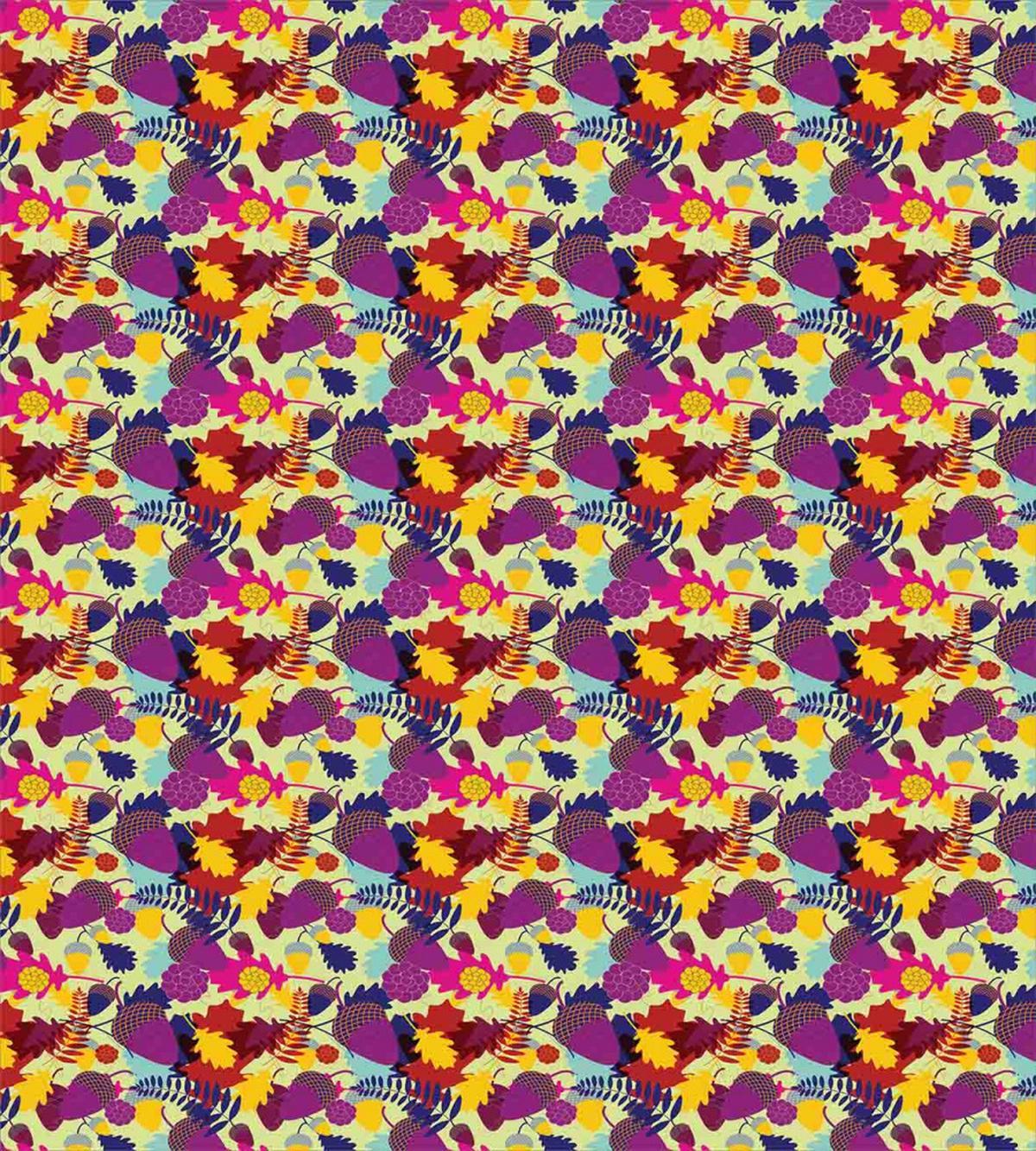Oak Leaves with Nuts — Pattern