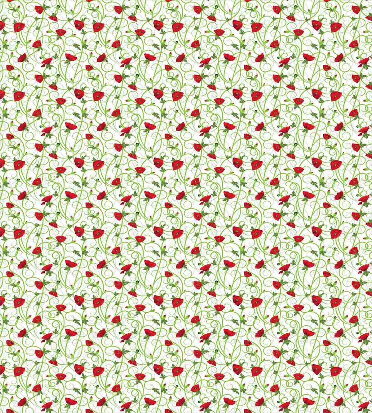 Twiggy Poppy Flowers — Pattern