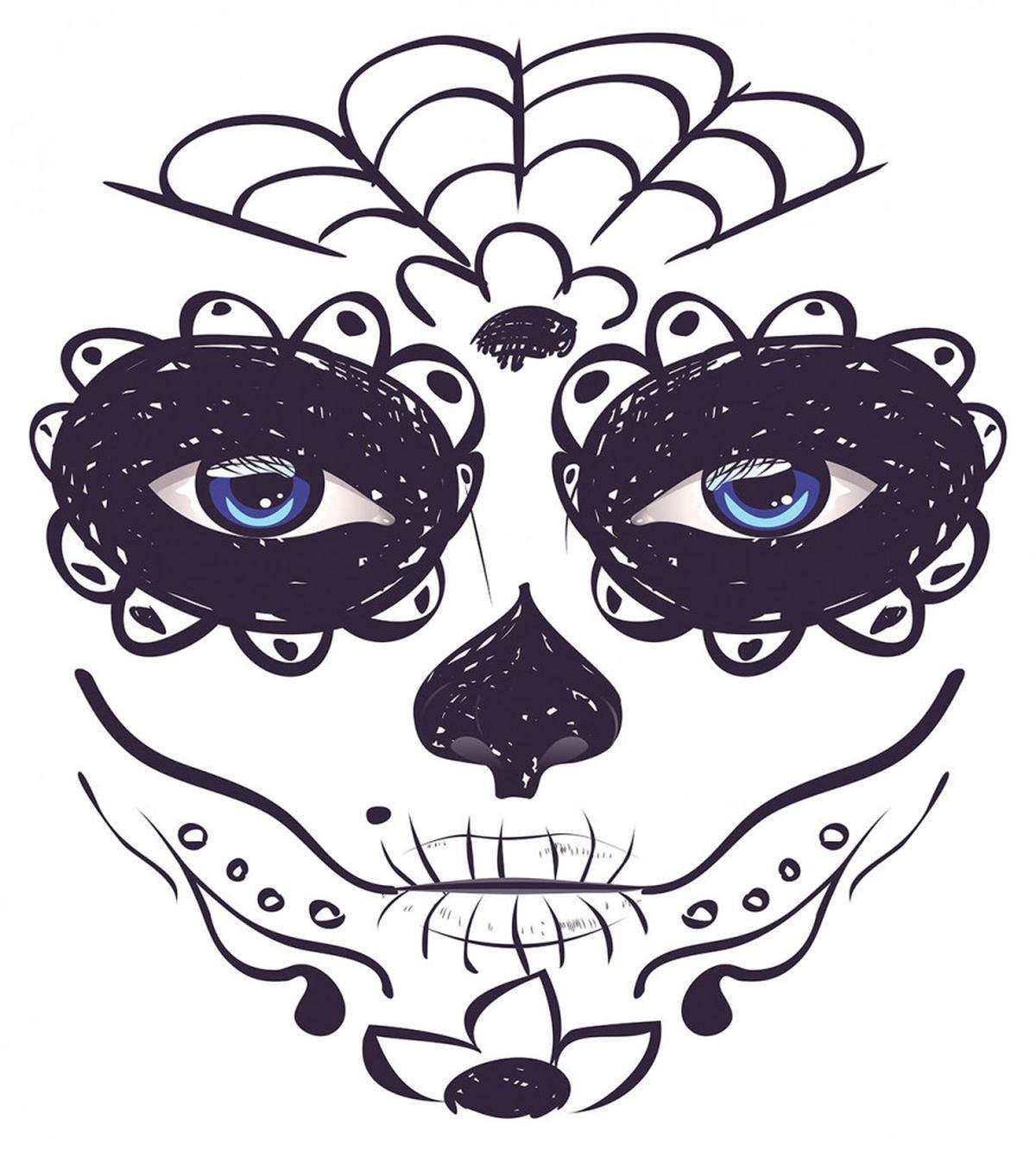 Mask Make up Girl — Pattern
