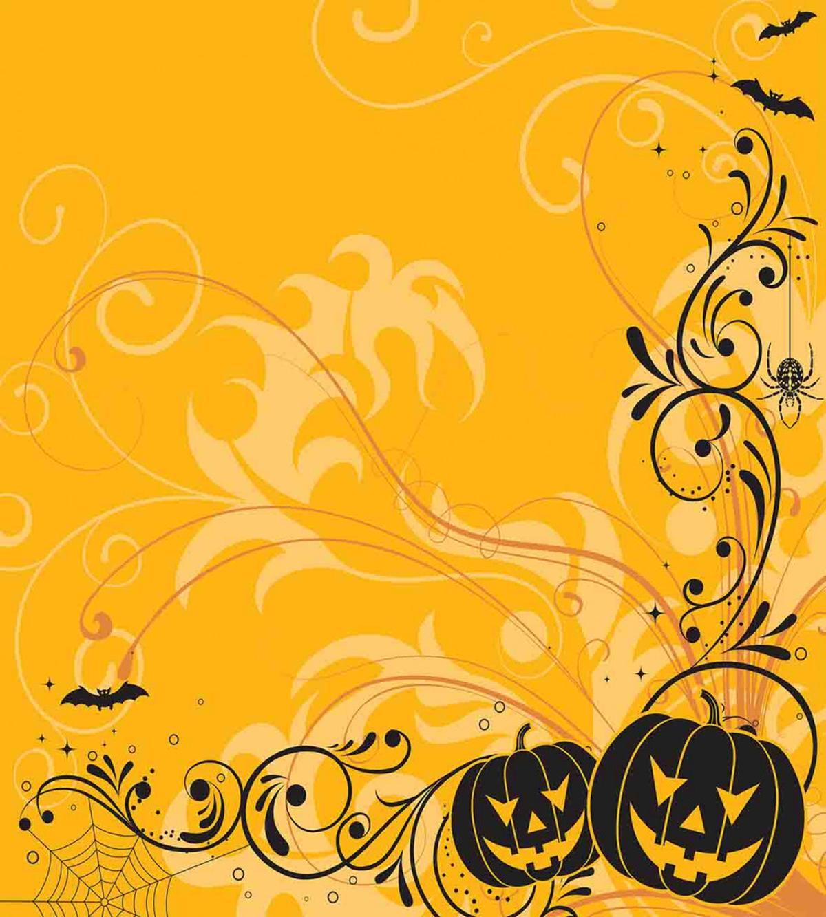 Pumpkins Bats Halloween — Pattern
