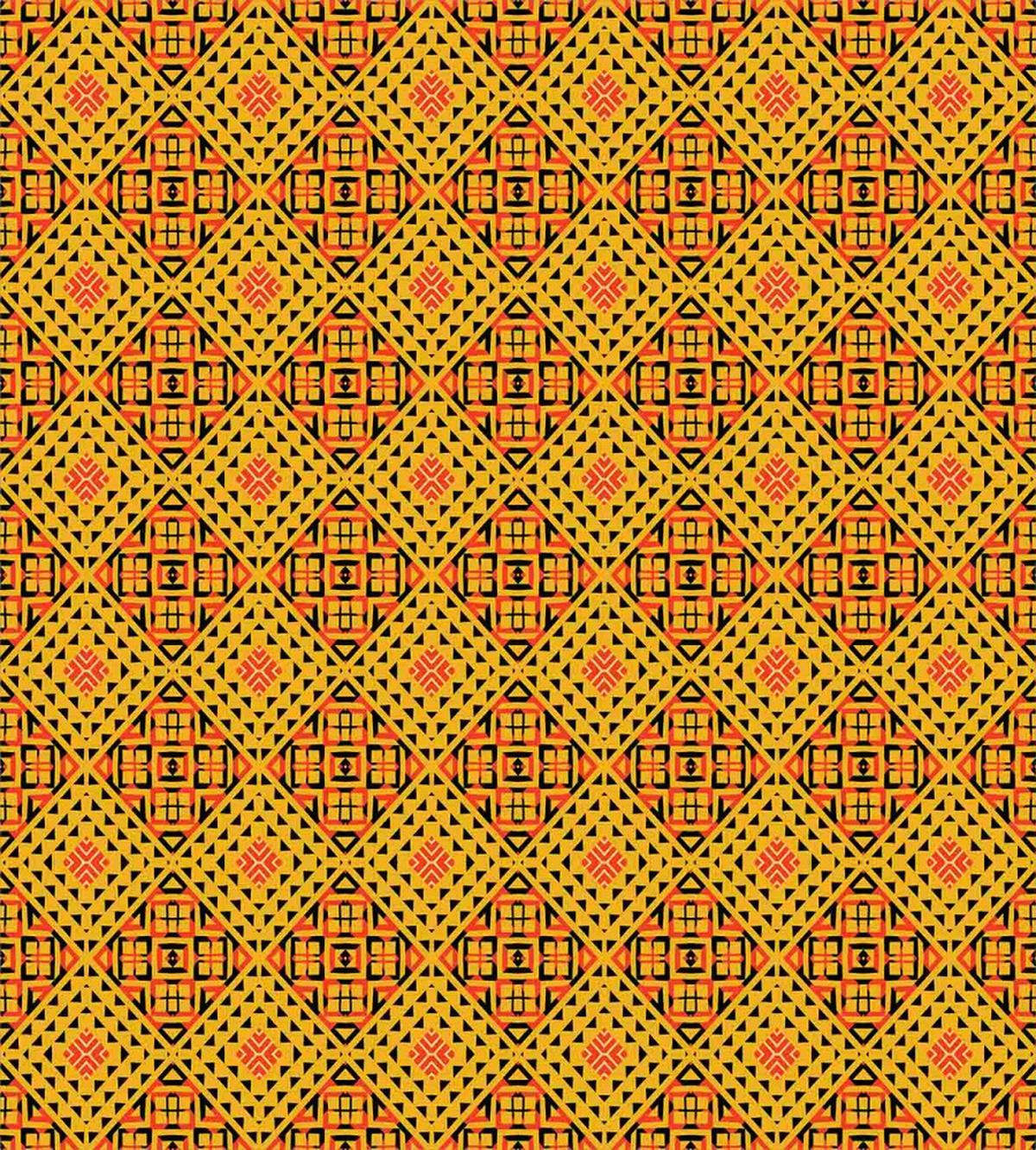 Warm Tones Tribal — Pattern