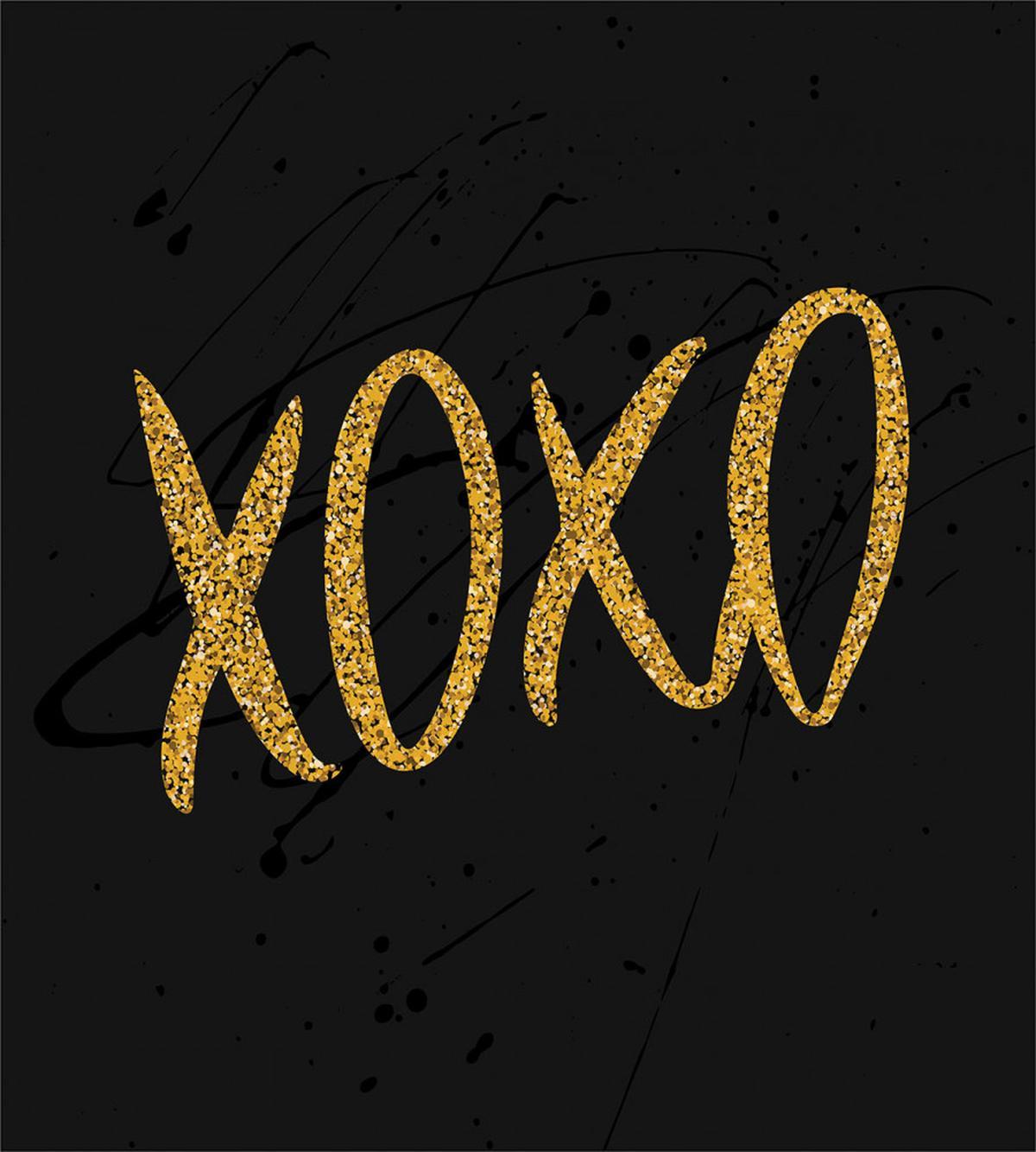 Romance Love Kisses Dark Print — Pattern