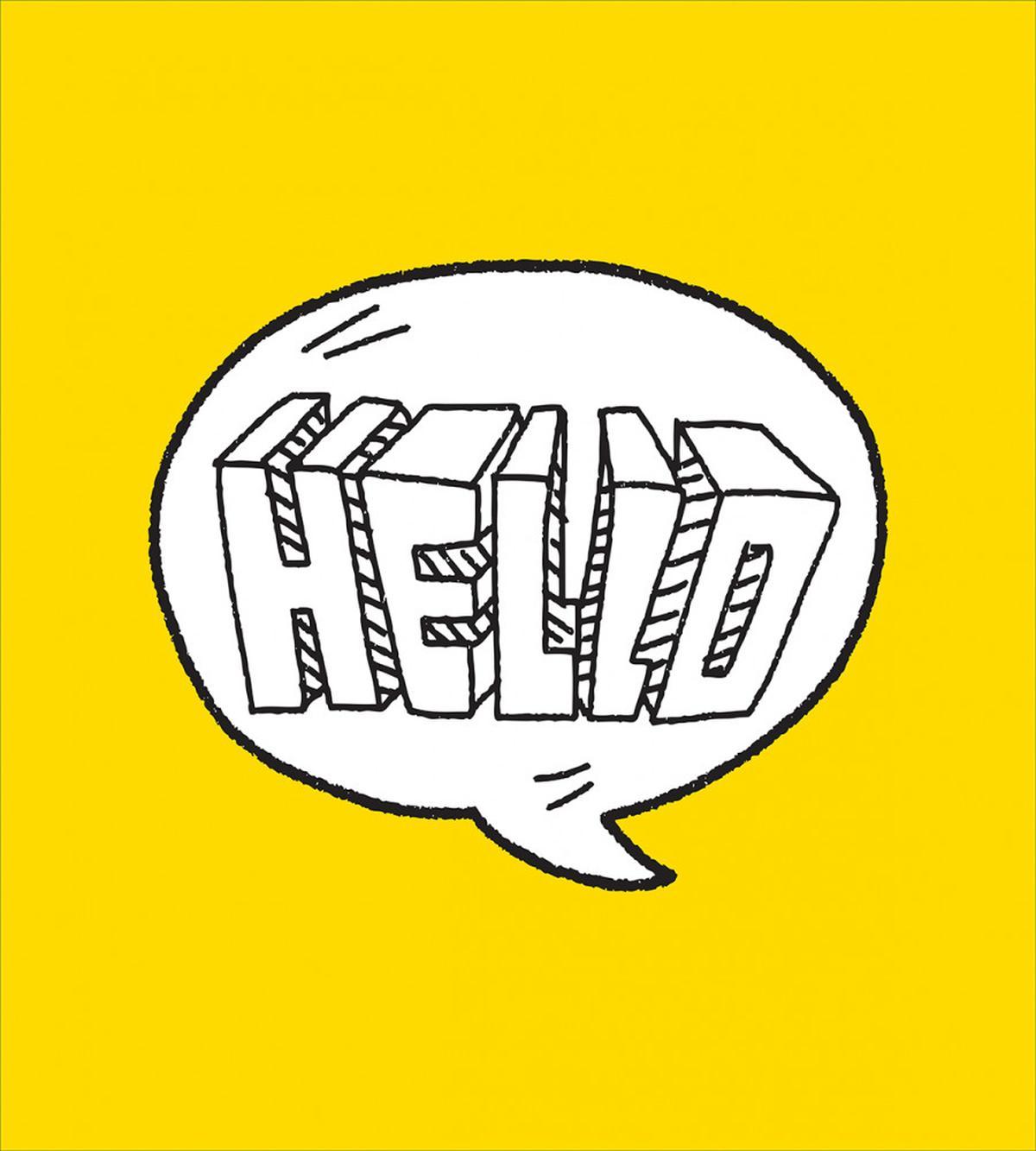 Speech Bubble on Yellow — Pattern