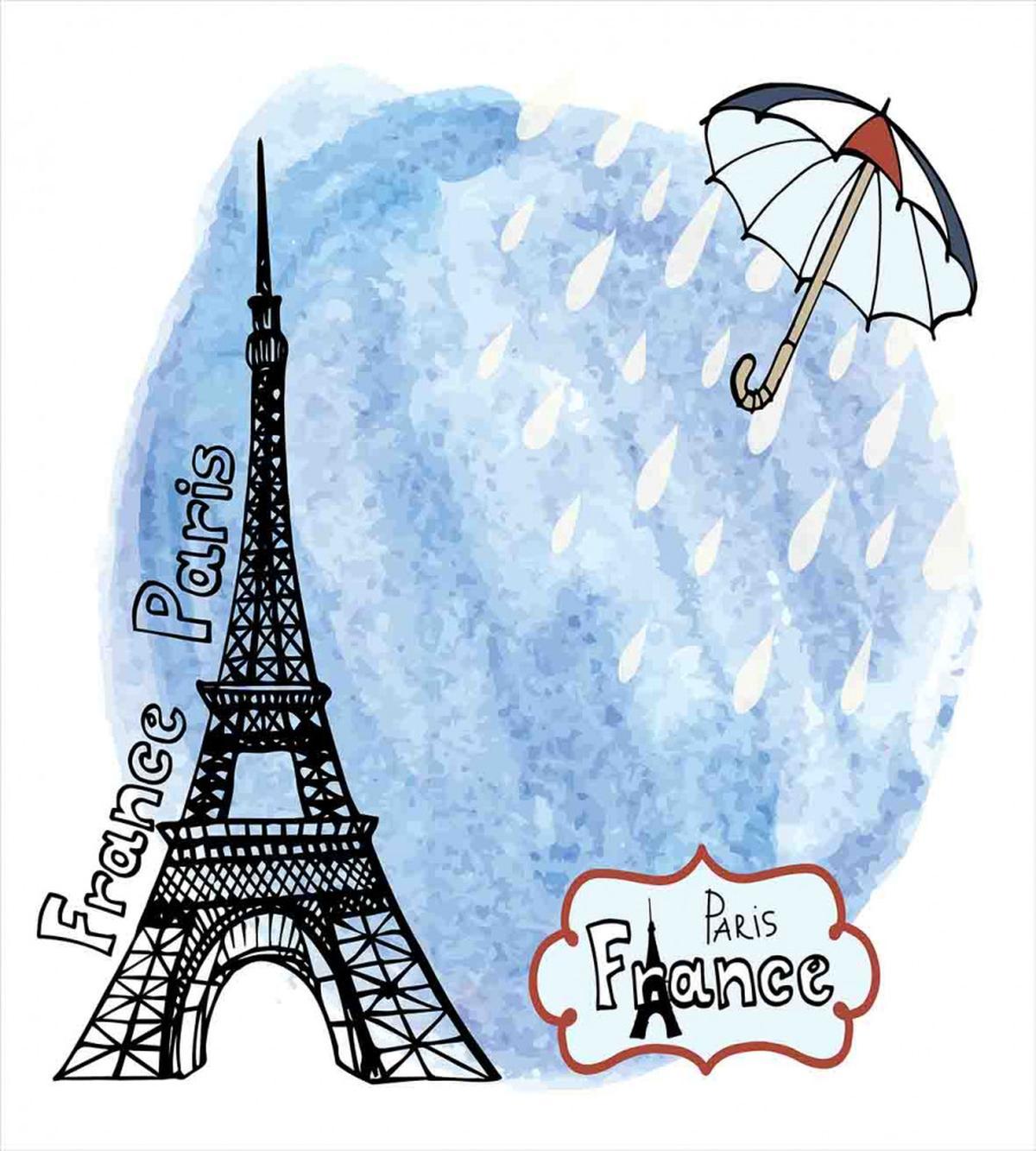 Watercolor Paris — Pattern