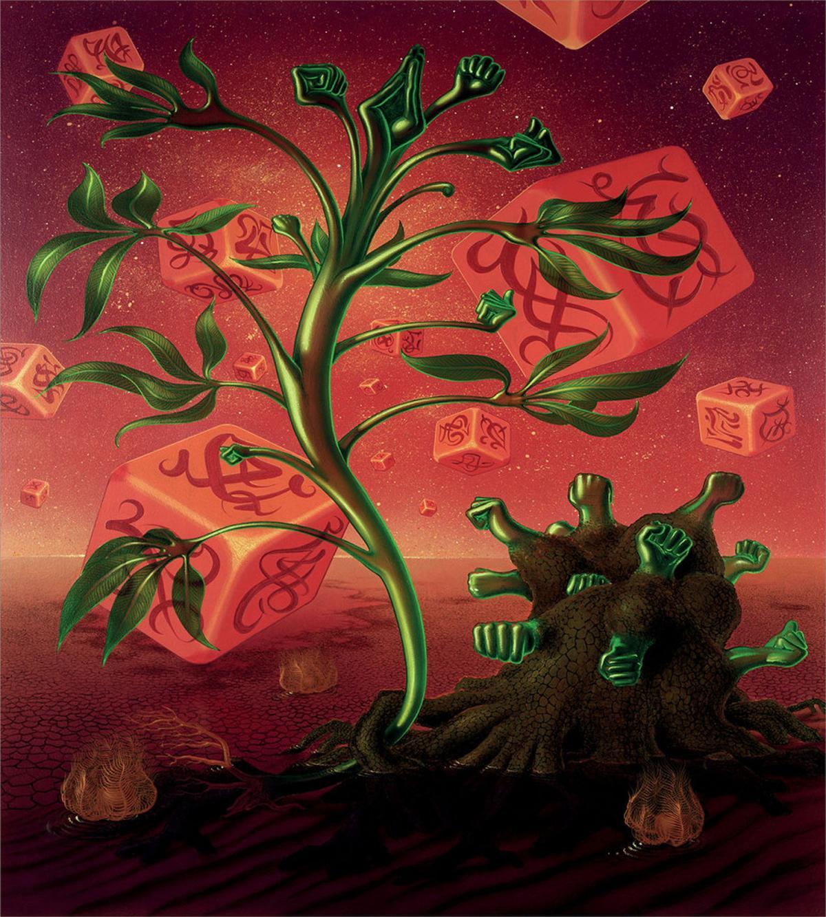 Trippy Surreal Cubes — Pattern