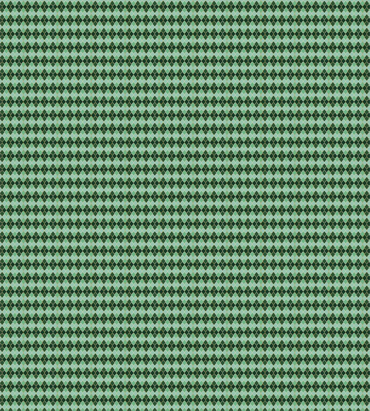 Argyle Green Tones Grid — Pattern