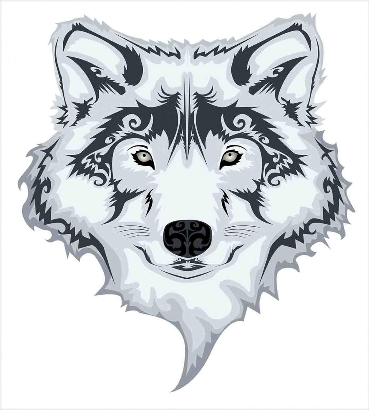 Tibal Wild Wolf Tattoo — Pattern