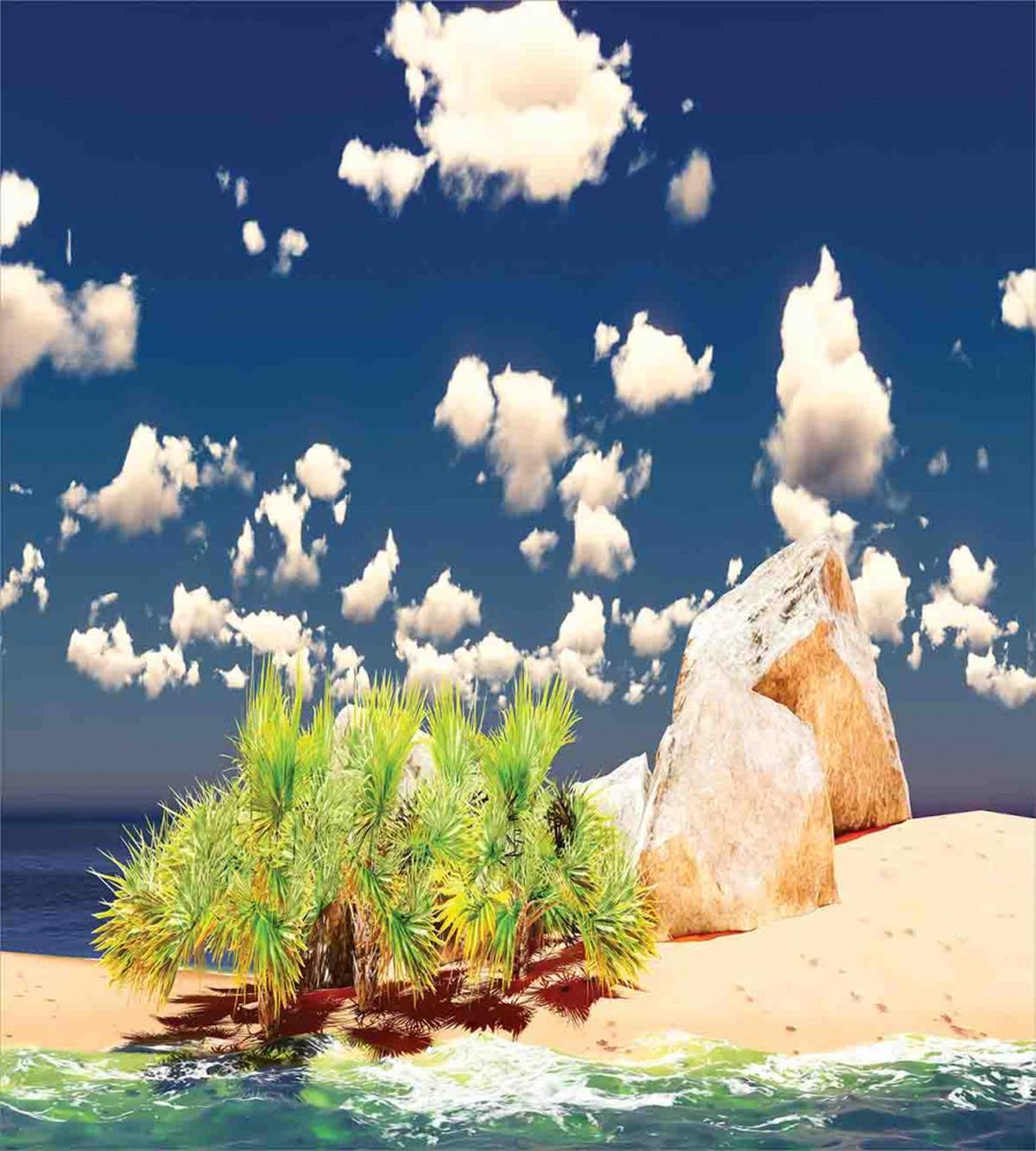 Sandy Beach Seychelles — Pattern