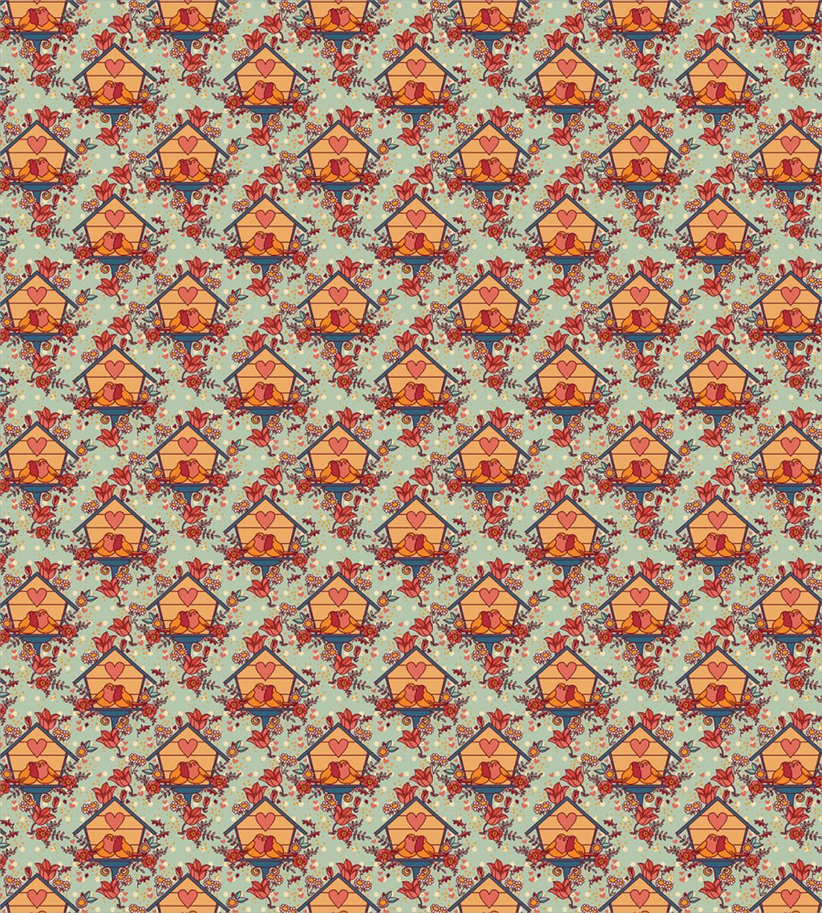 Flying Animal Nest Hearts — Pattern