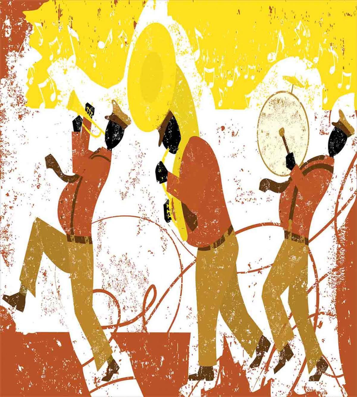 Street Band with Trumpet — Pattern