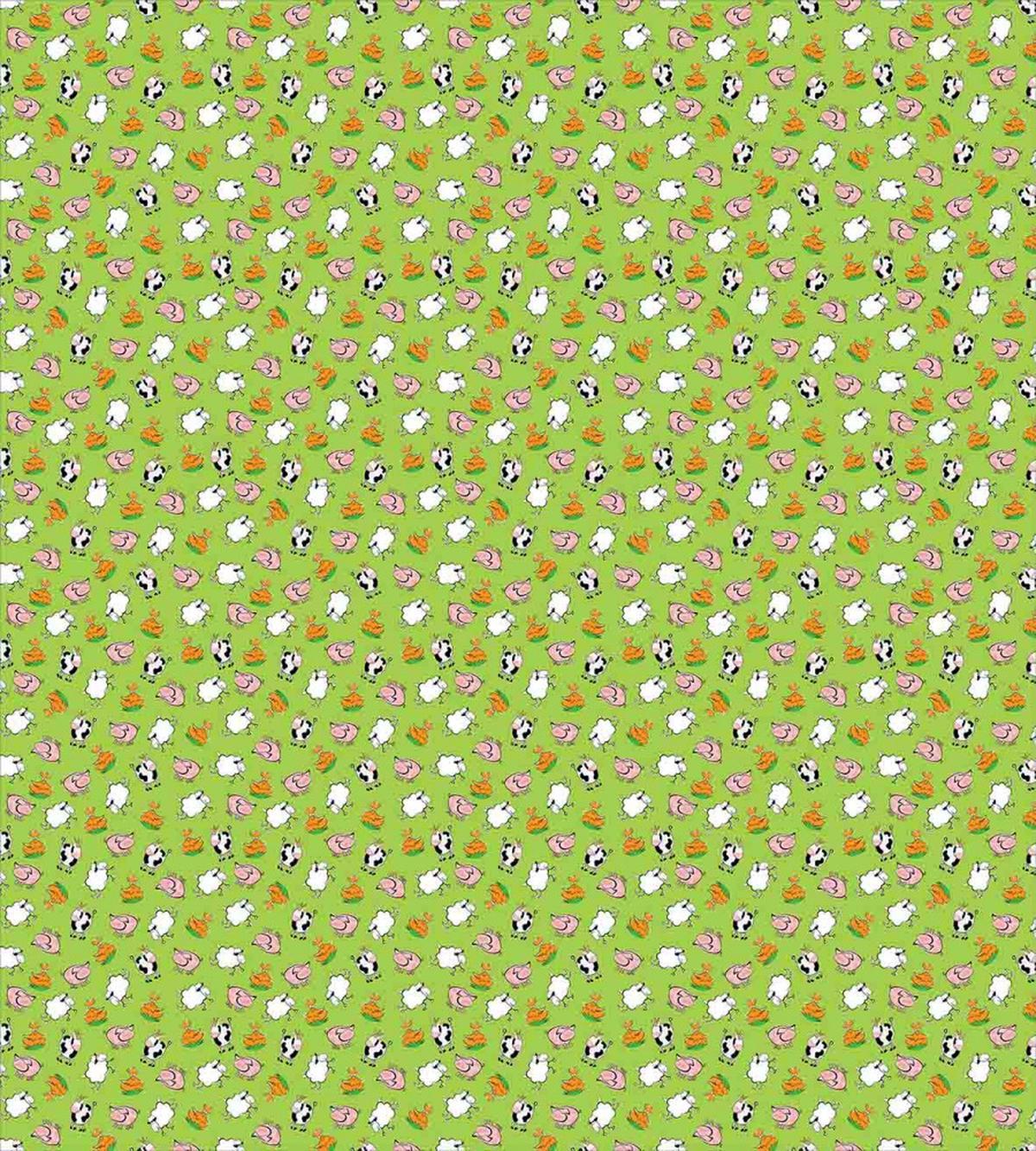 Cartoon Cattle Animals — Pattern
