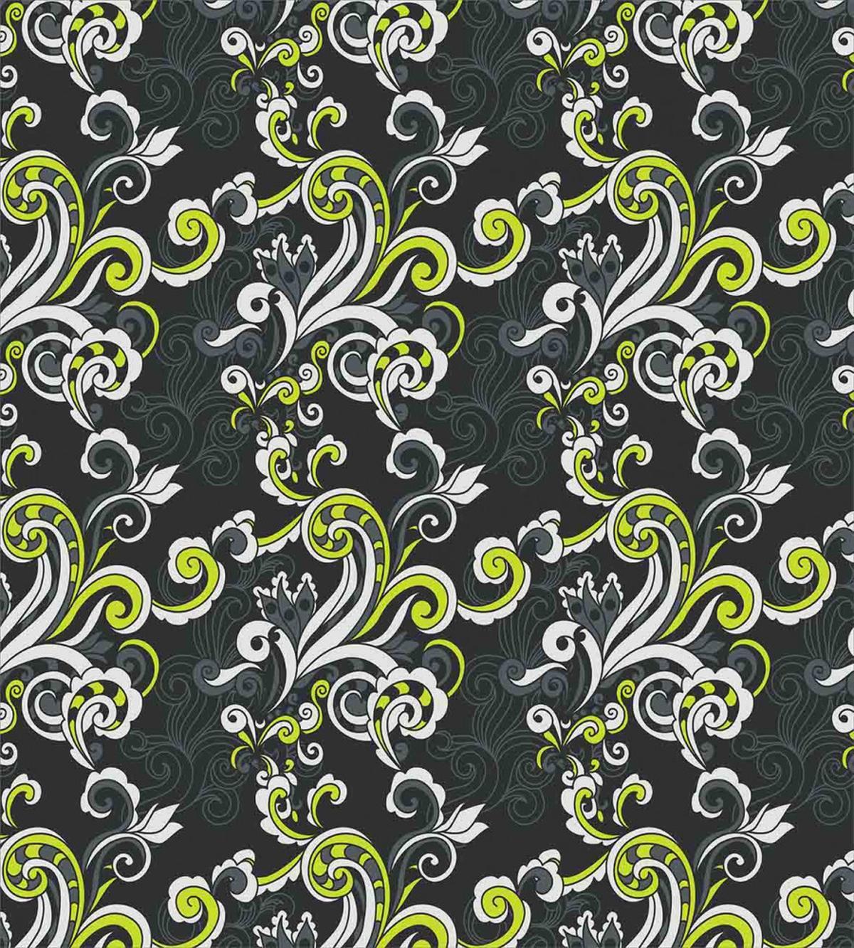 Vintage Foliage Swirls — Pattern