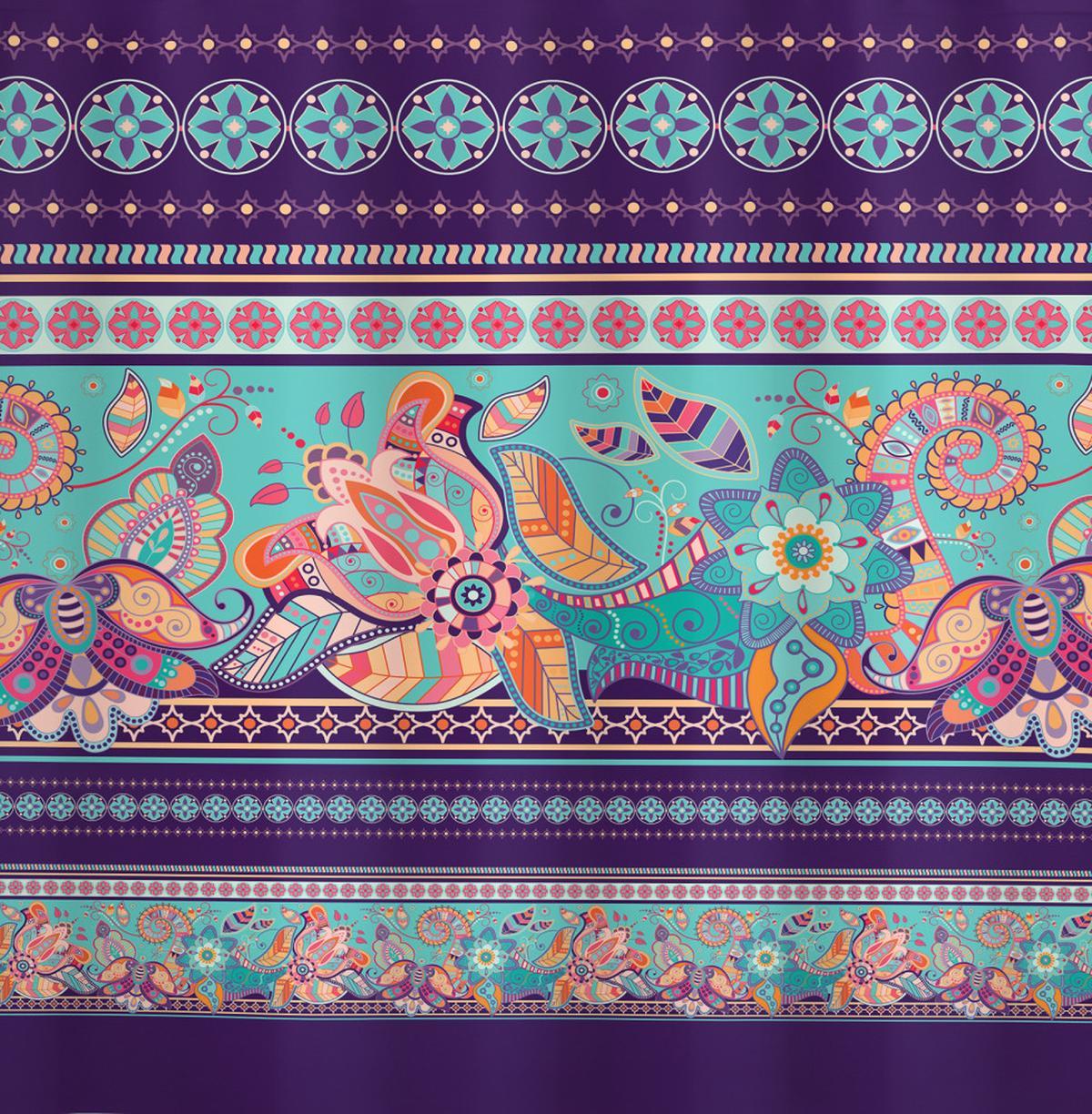 Colorful Folk Leafy — Pattern