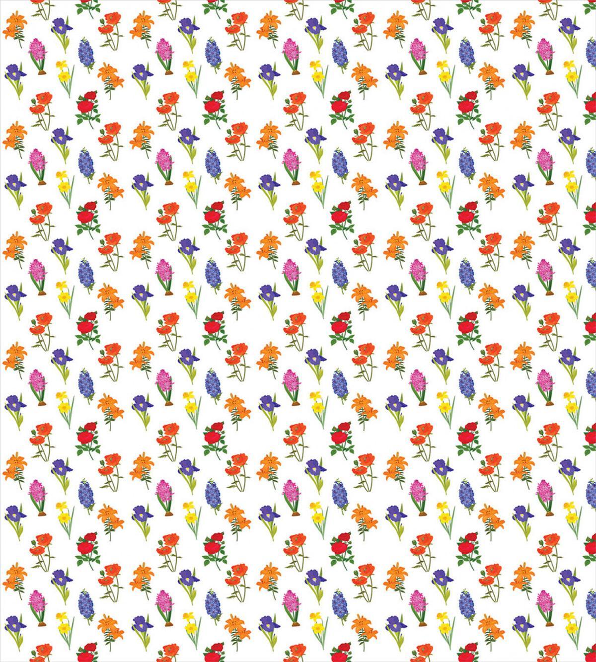 Spring Art Various Flowers — Pattern