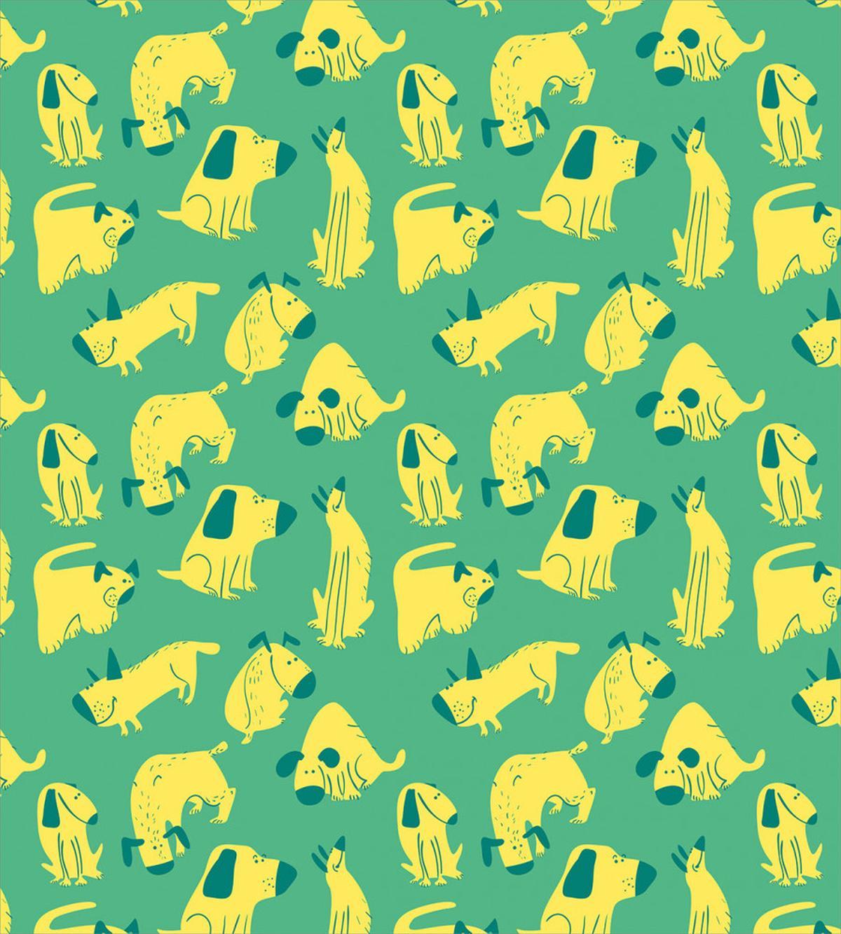 Cartoon Style Funky Doggies — Pattern