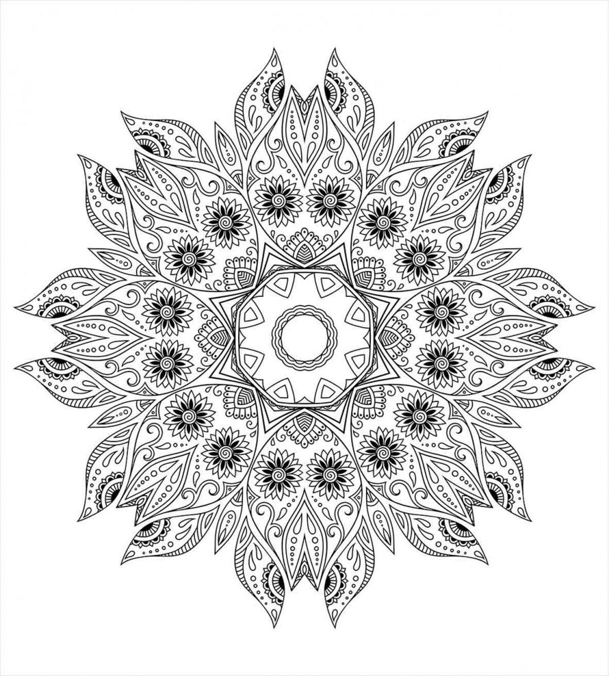 Mandala Black White — Pattern
