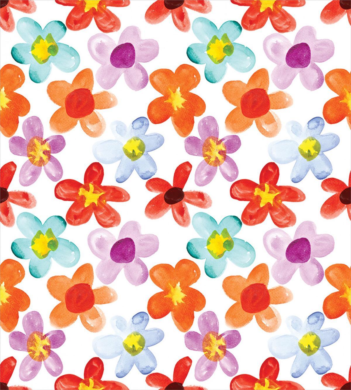 Colorful Daisy Buds — Pattern