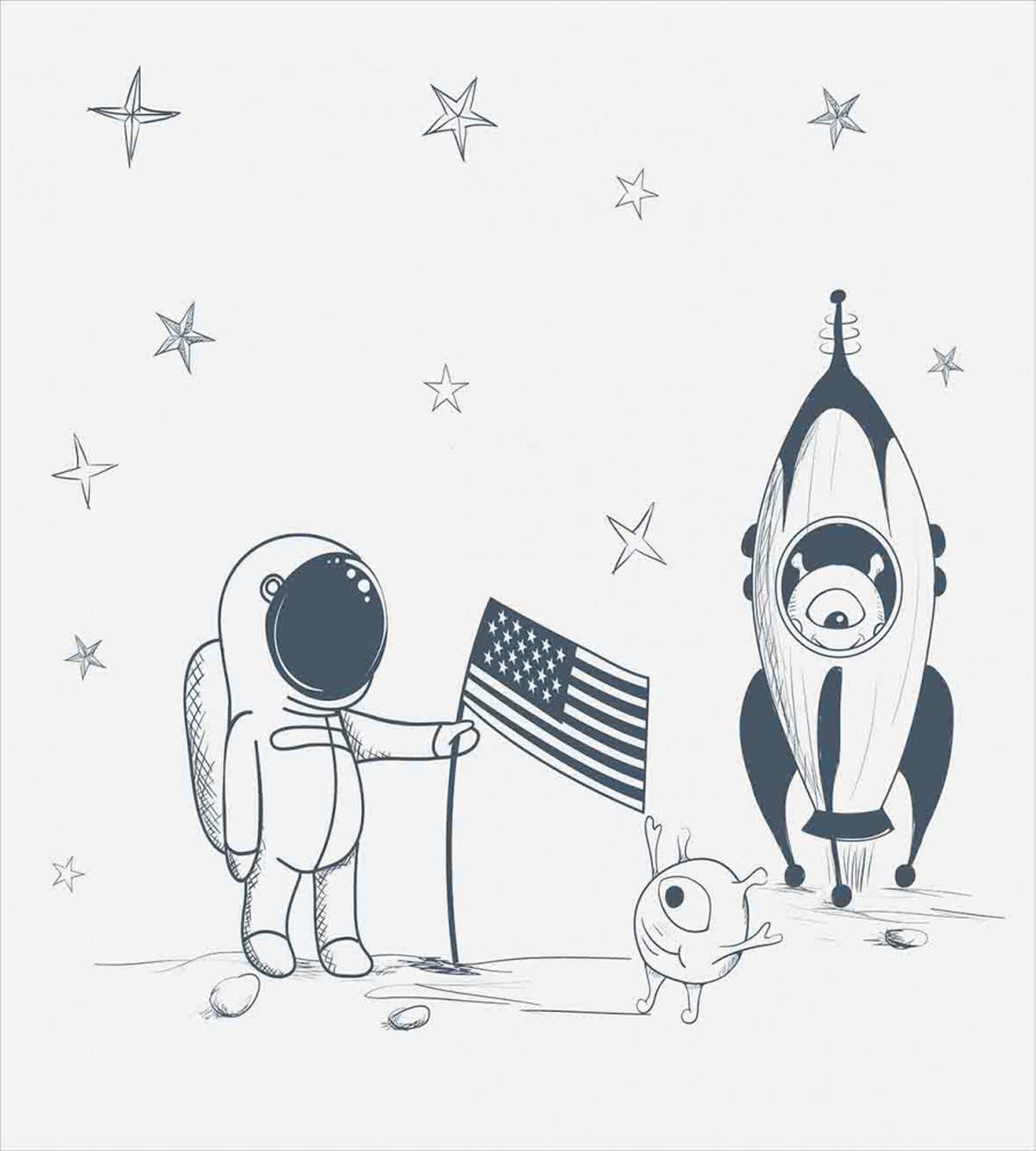 US Astronaut New Planet — Pattern