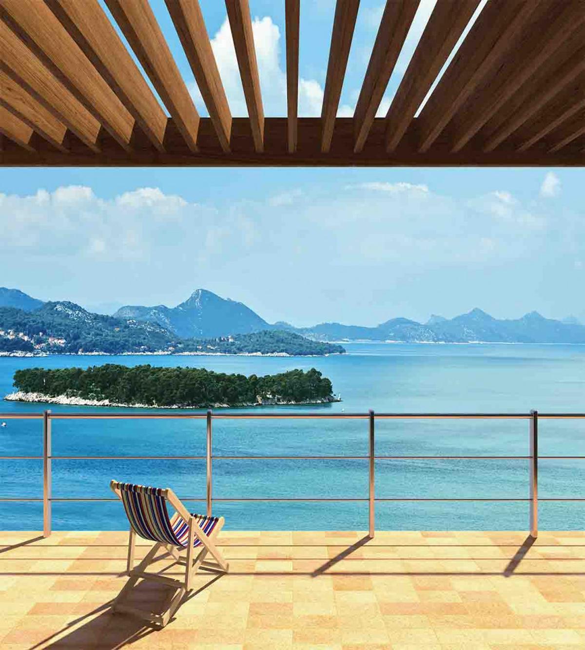 Balcony Panoramic Seascape — Pattern