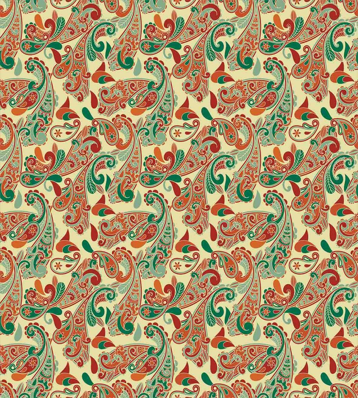 Paisley Style Leaves — Pattern