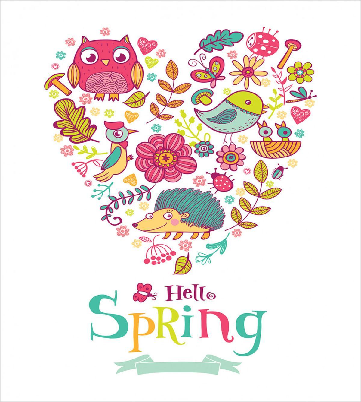 Doodle Springtime Heart — Pattern