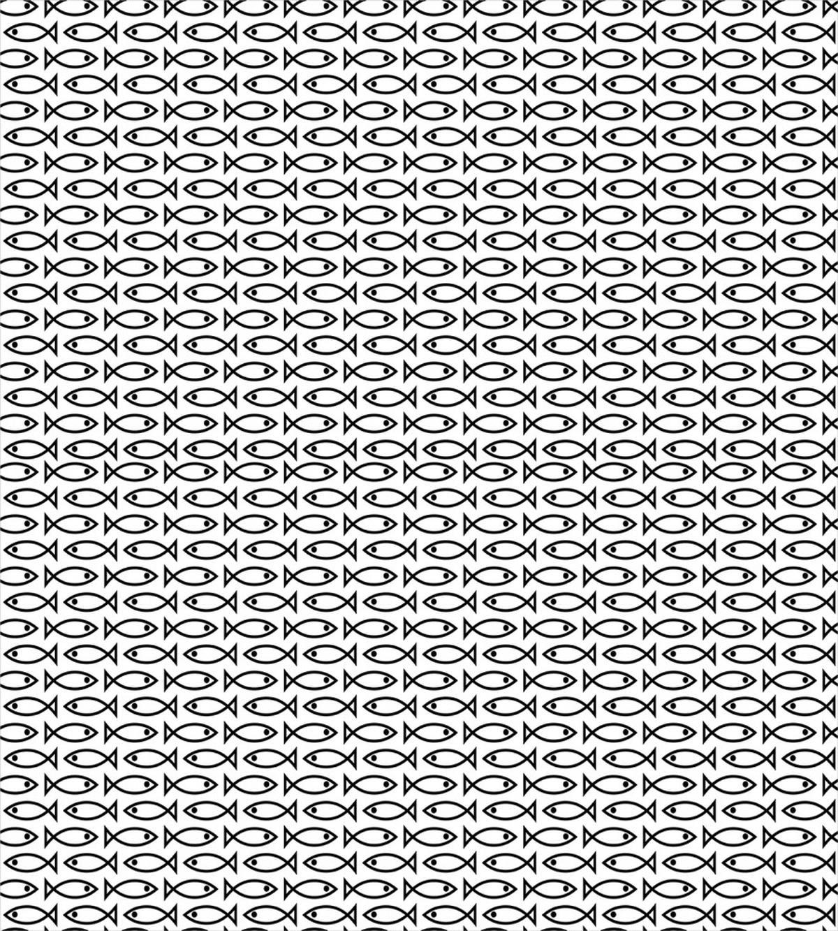 Abstract Fish Retro Art — Pattern