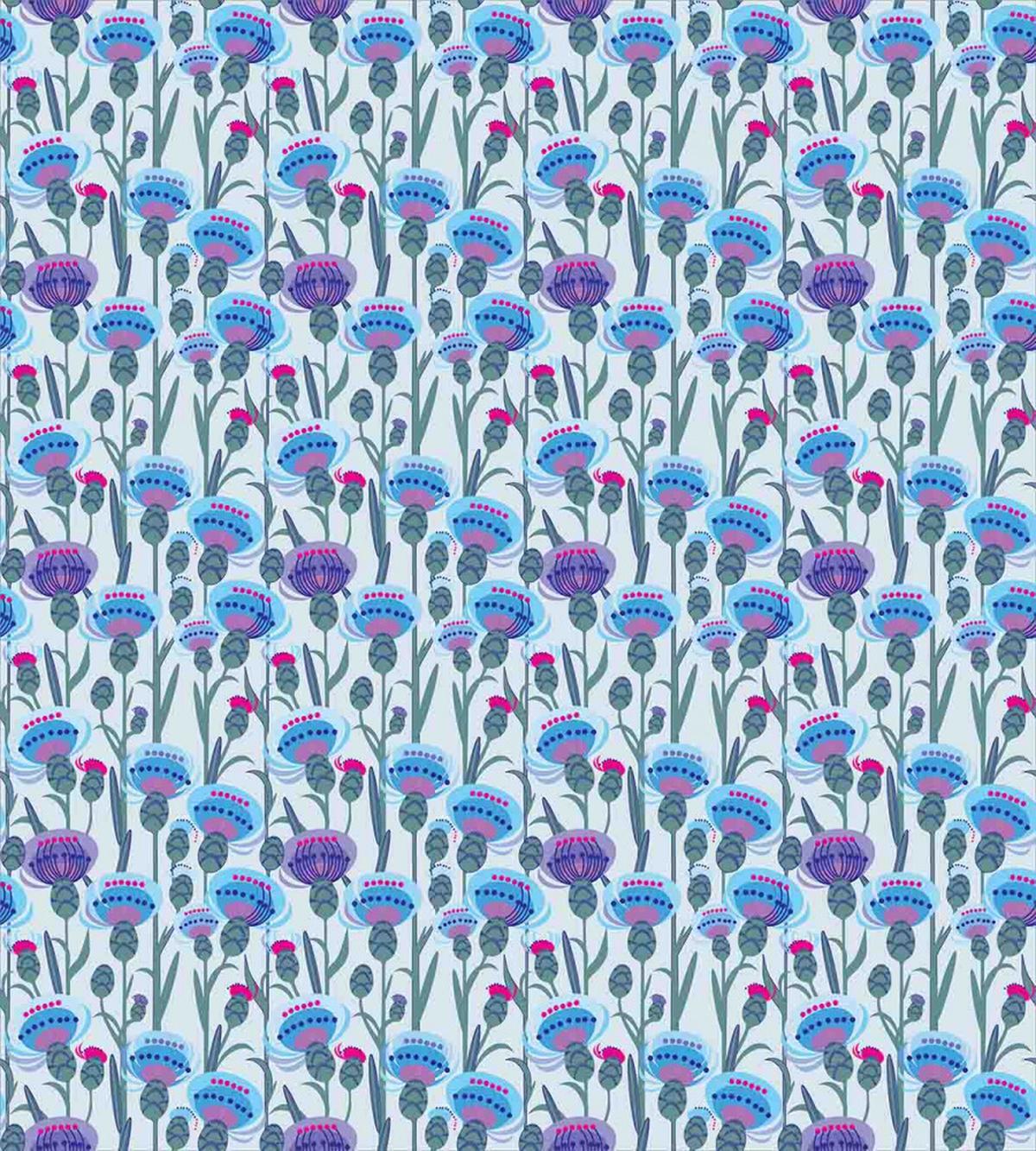 Thistle Bouquet Print — Pattern